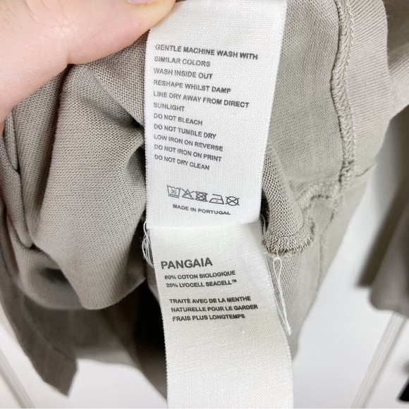 PANGAIA Organic Cotton Long Sleeve T-Shirt With C-FIBER™ - Stone - Picture 7 of 12